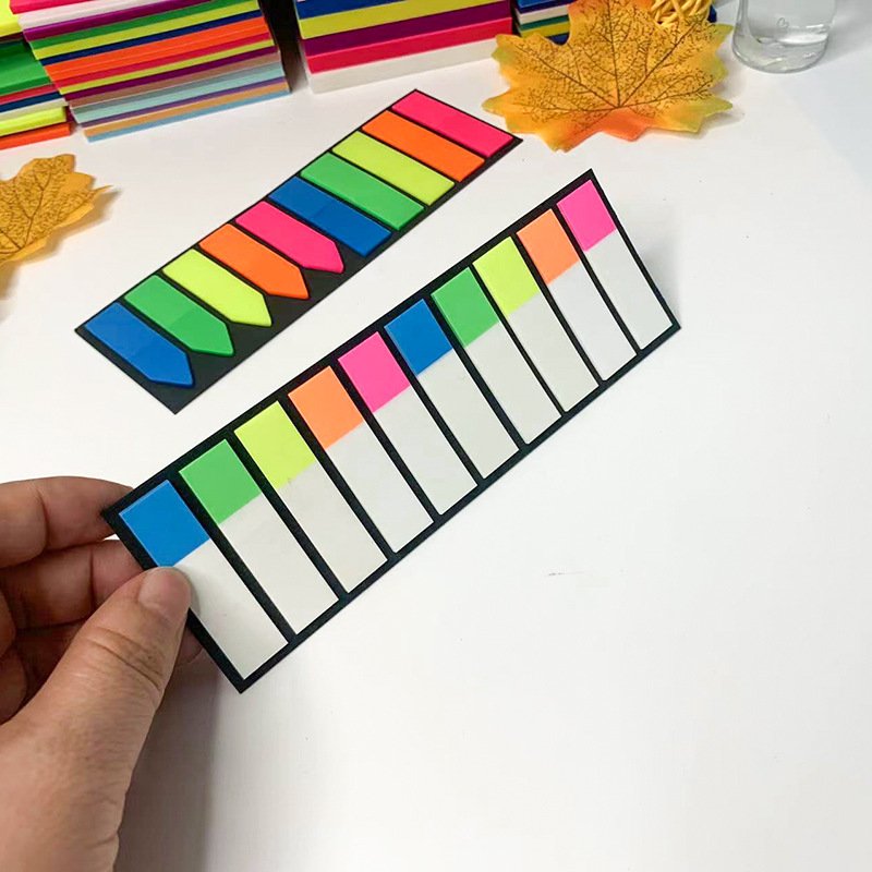 KADISI Customized office Plastic Removable bookmark school Index sticker Colorful Transparent PET Waterproof Sticky Notes