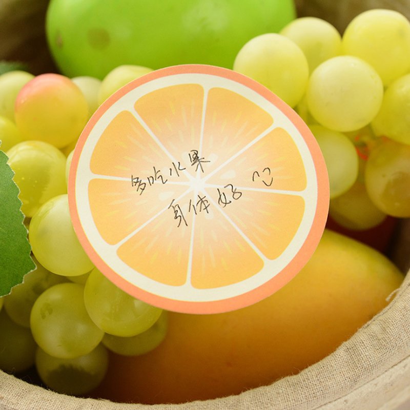 Fruit slices color memo pad Kawaii message note for kids nice gift Writing scratch pad office school supplies