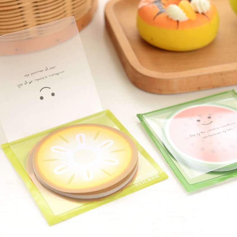 Fruit slices color memo pad Kawaii message note for kids nice gift Writing scratch pad office school supplies