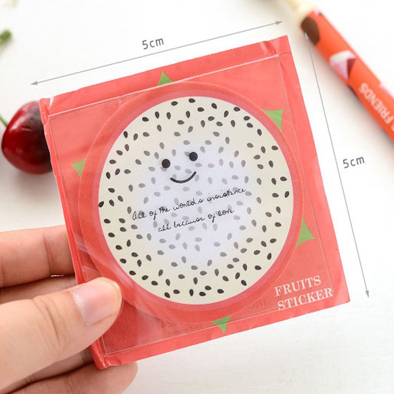 Fruit slices color memo pad Kawaii message note for kids nice gift Writing scratch pad office school supplies