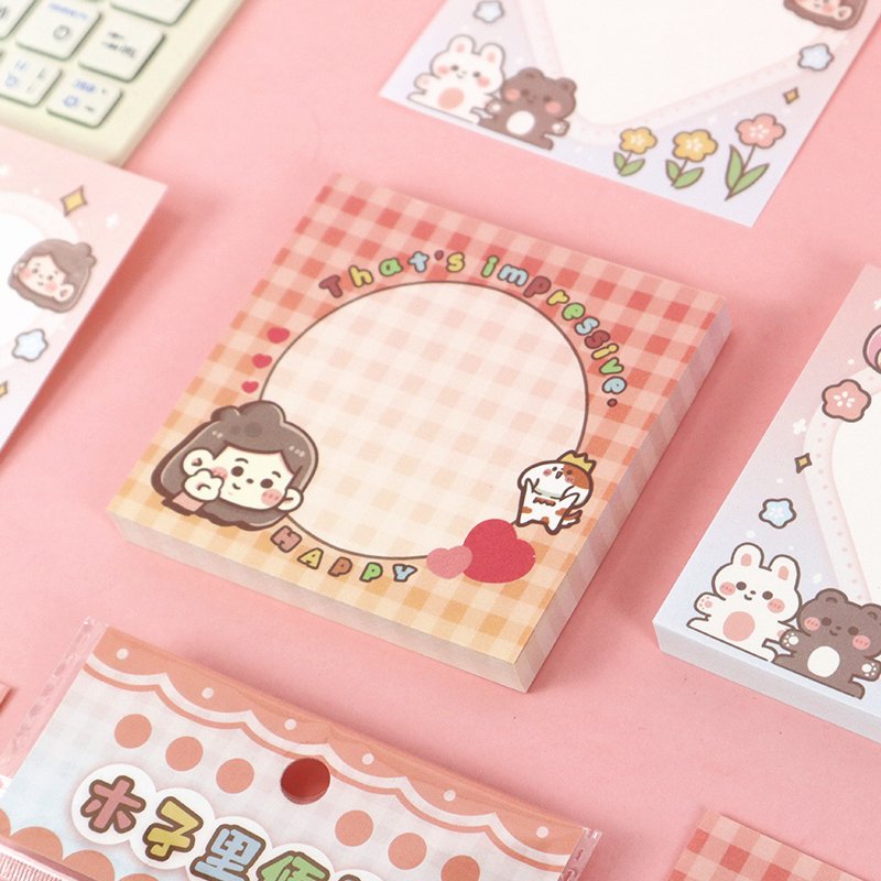 Customized sticky notes, directly supplied by the manufacturer, square for backup, N times for students to paste