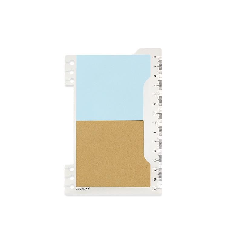 Morandi color transparent waterproof PET Sticky Note set portable loose leaf mounting coil book Category index post custom
