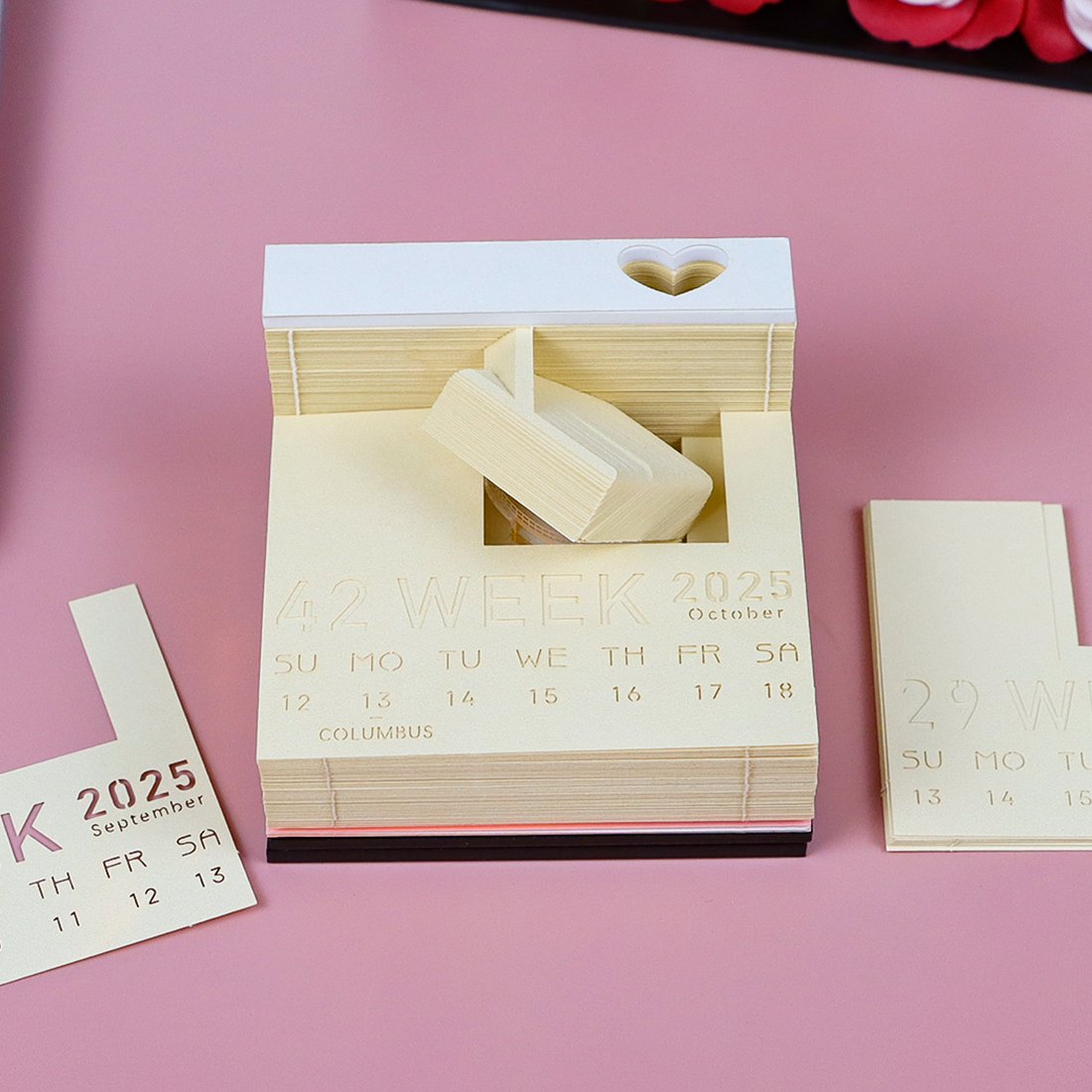 Hot Sale 3D Memo Pad Custom Calendar 2025 Ring Box Hary Potter Panda Kawaii Notepad Sticky Note Custom Logo Souvenirs Gift Items