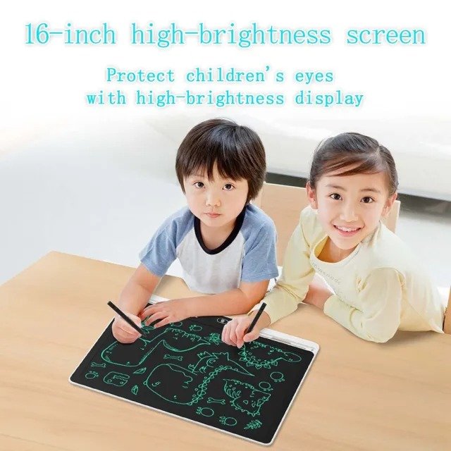 SUPERBOARD BSCI Factory 62115 Office Reminder Notes Scribbling Memo Pad Kids E Writing Pad Rewritable 16" Lcd Writing Tablet