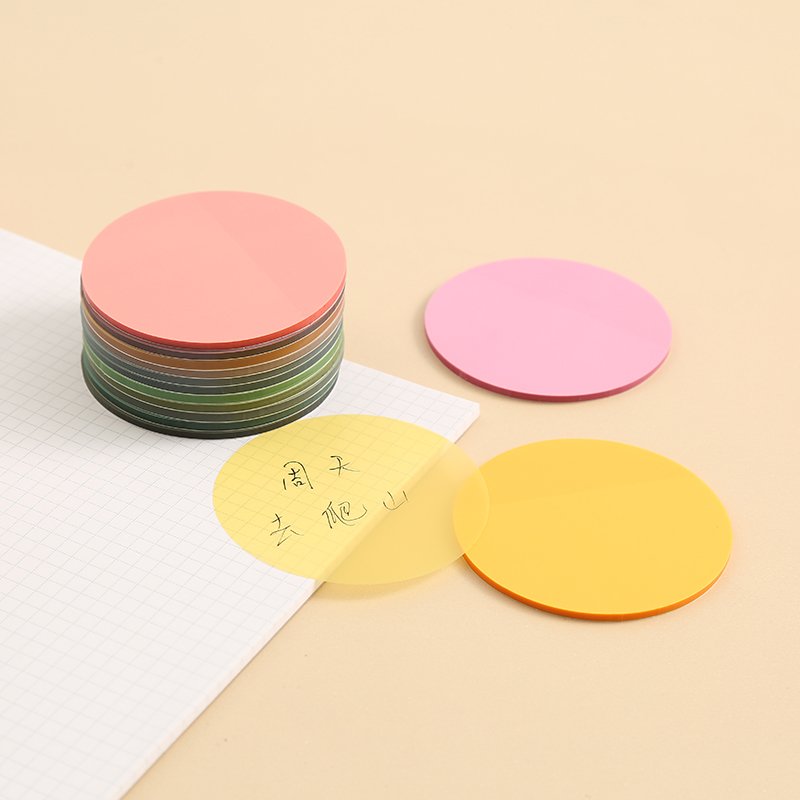 1pcs 3*3in Study Transparent Sticky Notes Small Amusing Transparent Sticky Notes for Bible study