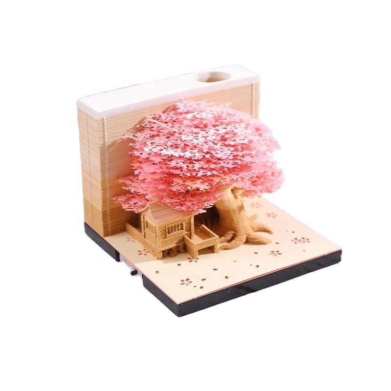 Unique Paper Carved Calendar Paper Art Calendar Carving Sticky Diy Note Office Home Gifts 3D Sticky Note