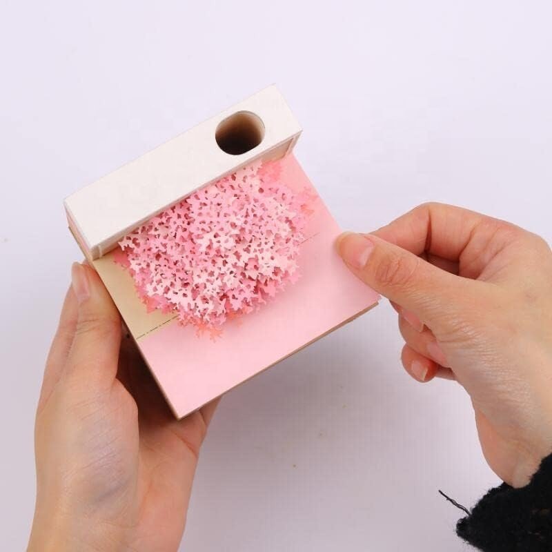 Unique Paper Carved Calendar Paper Art Calendar Carving Sticky Diy Note Office Home Gifts 3D Sticky Note