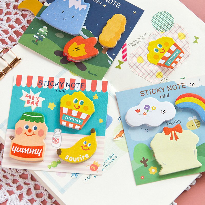 Kawaii Little Prince Memo pad Cute Cartoon Shaped Sticky Notes Sets School Office Stationery