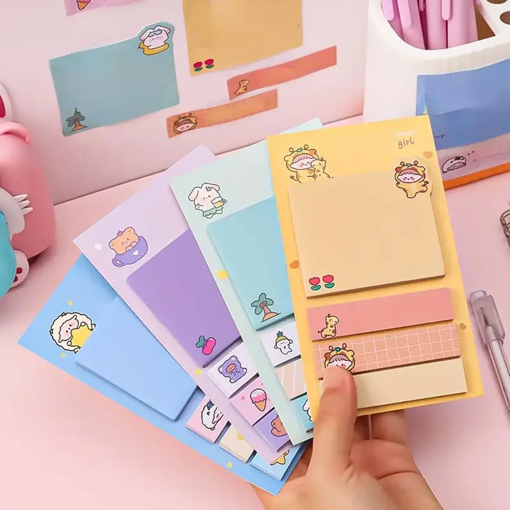 Wholesale Home Office Lovely Design Memo Pad Self Adhesive Notepad Sticky Notes