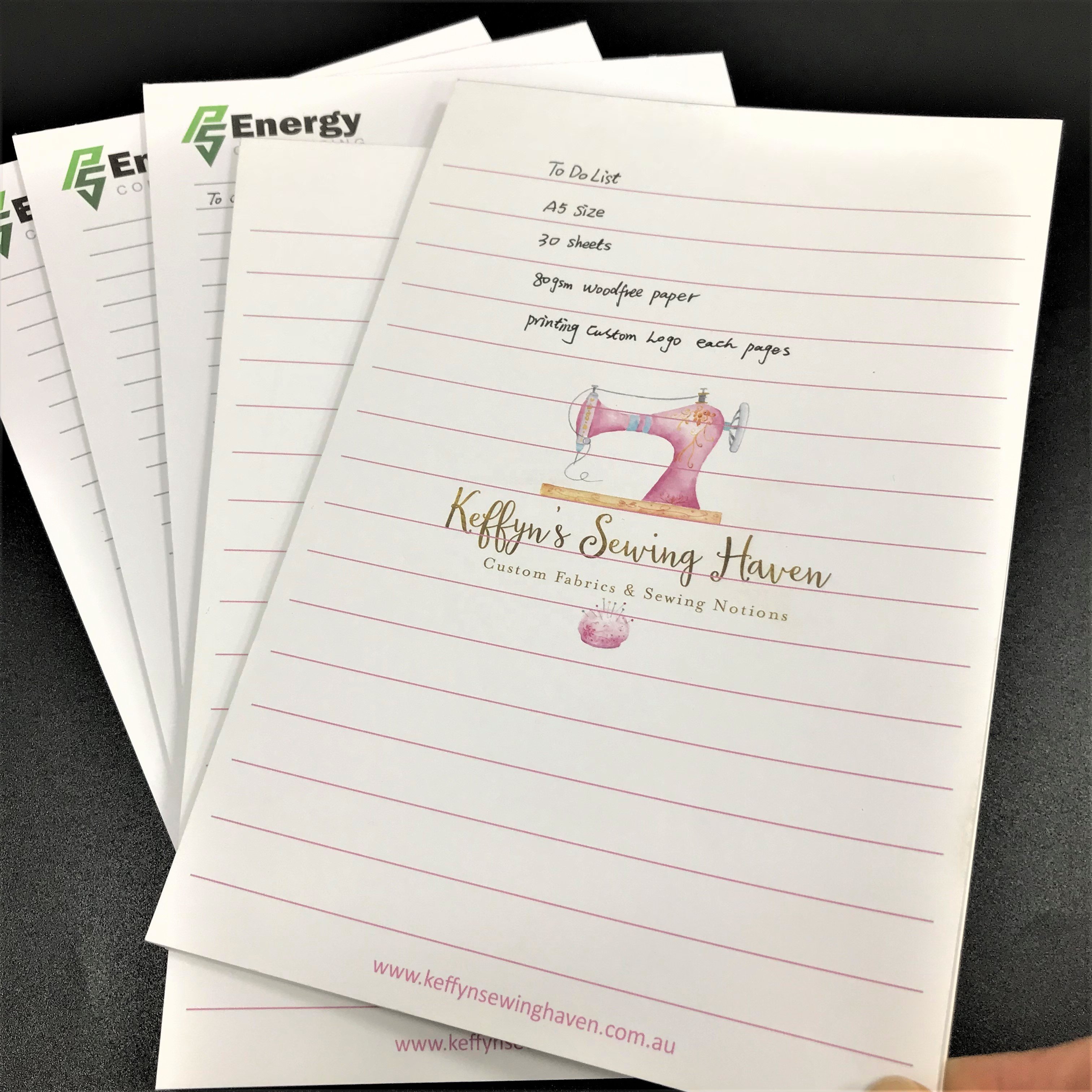 Pretty Funny Personalized Promotional Gifts Memo Pads 9x6 Tear-off A4/A5/A6/A7 Jotter Notepads Bulk for Women