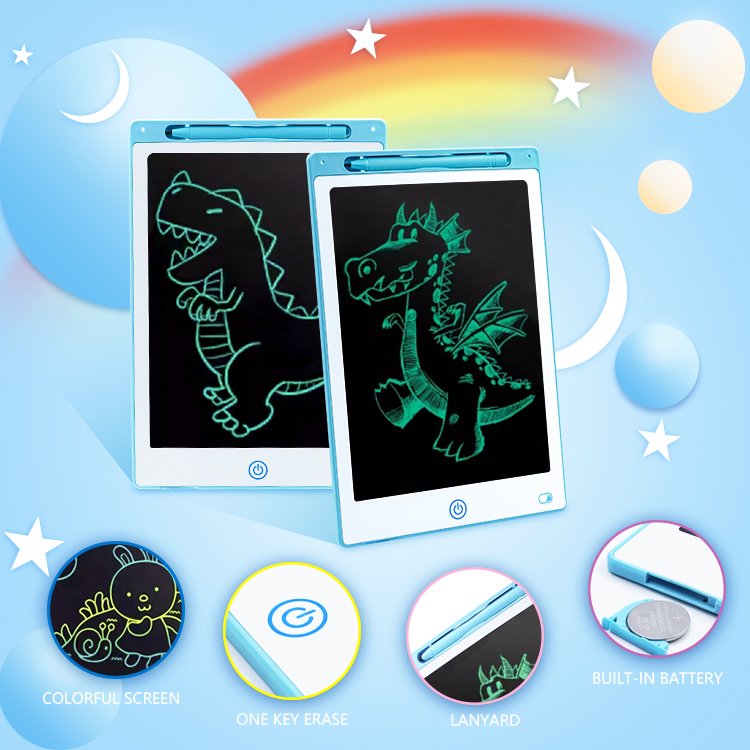 Scribble pad 8.5/10/12 inch lcd writing board lcd drawing writing tablet electronic writing pad memo pad for school office home
