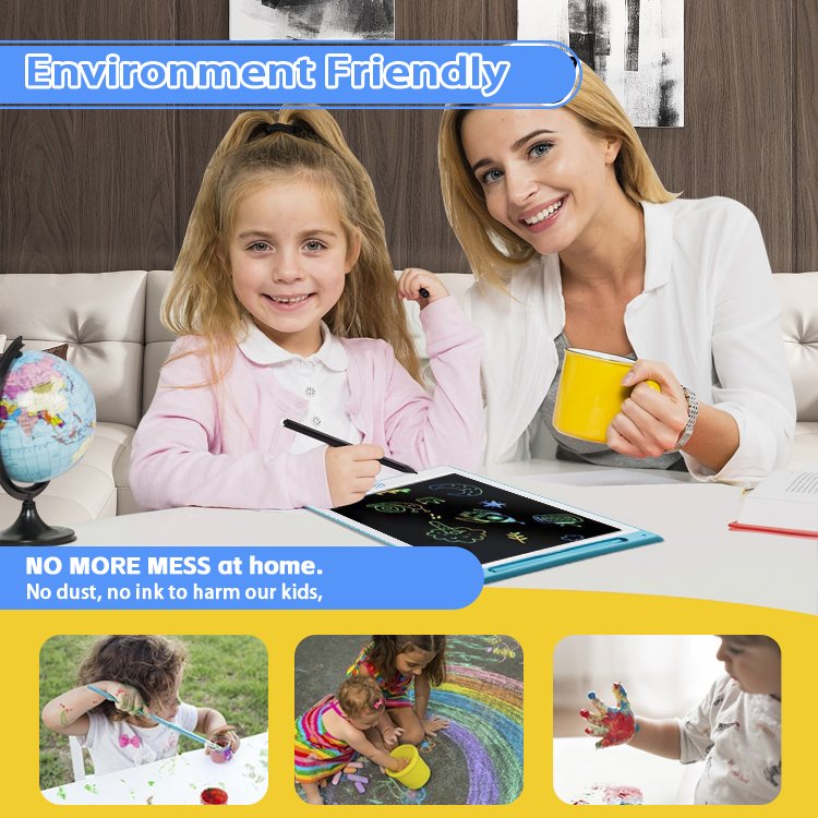 Scribble pad 8.5/10/12 inch lcd writing board lcd drawing writing tablet electronic writing pad memo pad for school office home