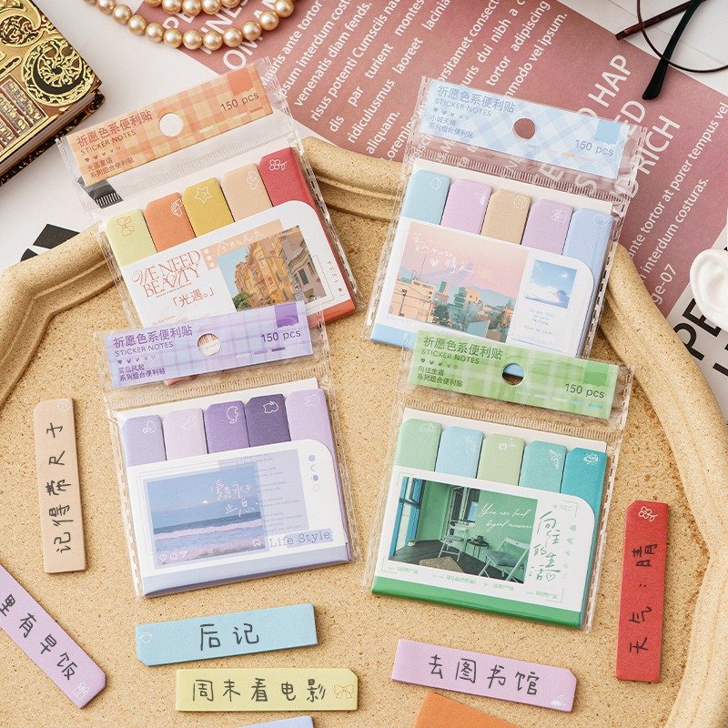 School Stationery Supplies, Convenience Stickers, Cute Girl Thumb Index Stickers, Annotated Categories, Messages, Memos