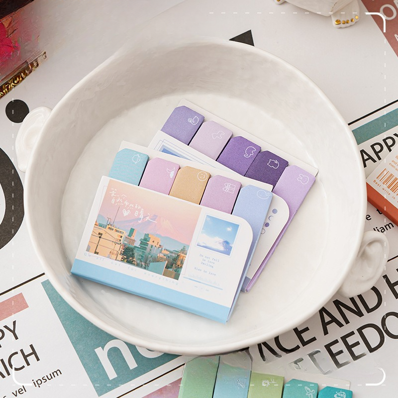 School Stationery Supplies, Convenience Stickers, Cute Girl Thumb Index Stickers, Annotated Categories, Messages, Memos