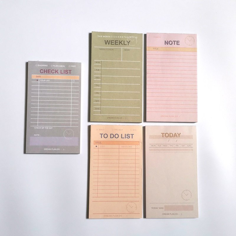 Hot selling Hotel A5 notepad custom logo sticky note pad for Real Estate Promotional gifts