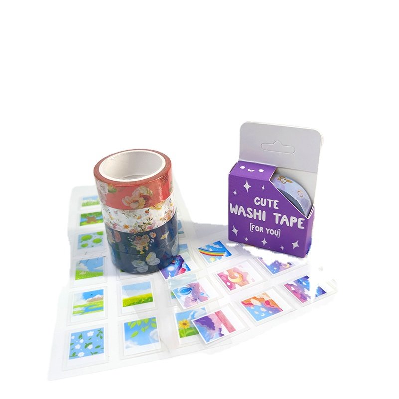 Hand pattern pet hand account tape die-cutting custom hand account material clip diy sticker