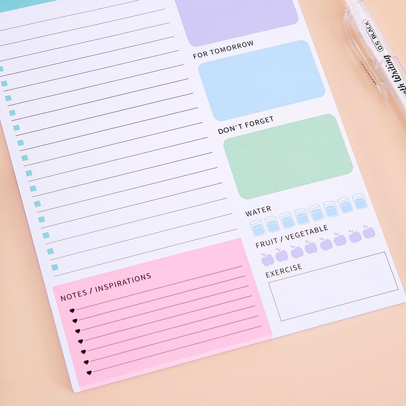 Factory Custom Printing Notepad Hotel Office Stationery Supplies To do list Pad Easily Tear Off Notepads Memo Pads