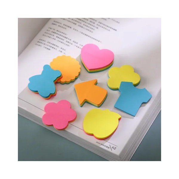 mini sticky notes lovely sticky notes cute memo pad heart flower bear arrows shape School supplies