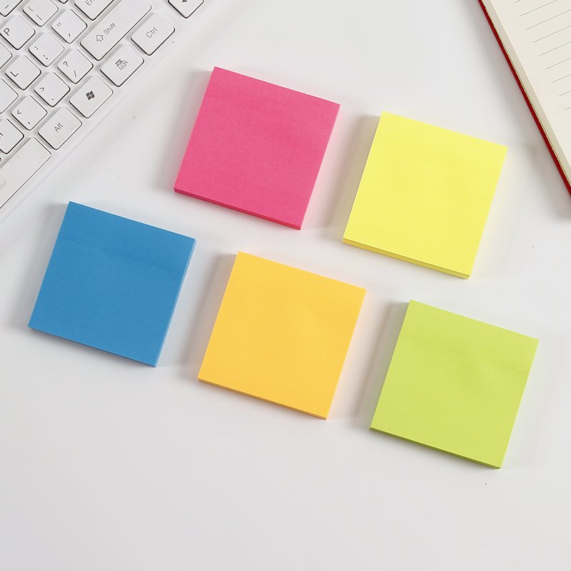 Wholesale Sticky Note Pad 10 Colors Sticky Notes Custom Logo Print Sticky Note Custom Size 3x3 Inches