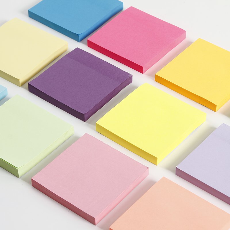 Wholesale Sticky Note Pad 10 Colors Sticky Notes Custom Logo Print Sticky Note Custom Size 3x3 Inches