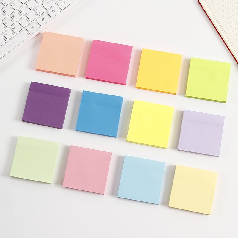 Wholesale Sticky Note Pad 10 Colors Sticky Notes Custom Logo Print Sticky Note Custom Size 3x3 Inches