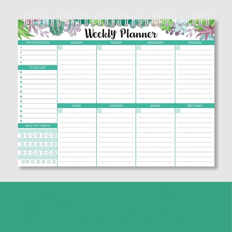 Custom Note Pad Tear Off Daily Planner Notepad Work Personal Writing Pad To Do List Notepad With Logo