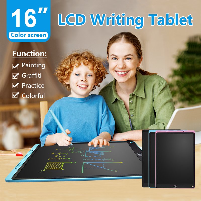 graphics memo handwriting tablet magic drawing 16 inch LCD pad colorful education board kids writing digital doodle