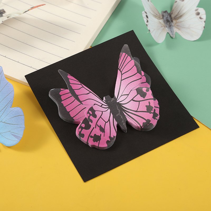 KADISI Wholesale Custom Note Pad School colorful Memo Pad Office butterfly Sticky Notes
