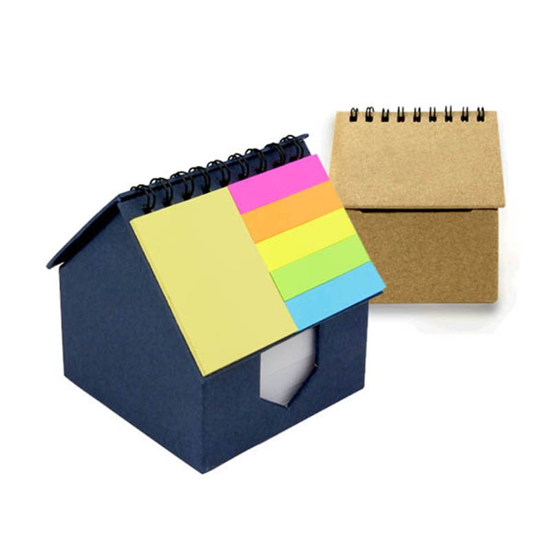 Custom Printed NotePad Memo Cube Pad Spiral Binding Note Pad With Sticky Notes
