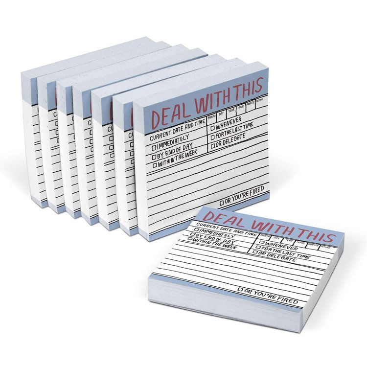 Custom 8 pack 3 x 3 inches each to do list sticky notes memo pad