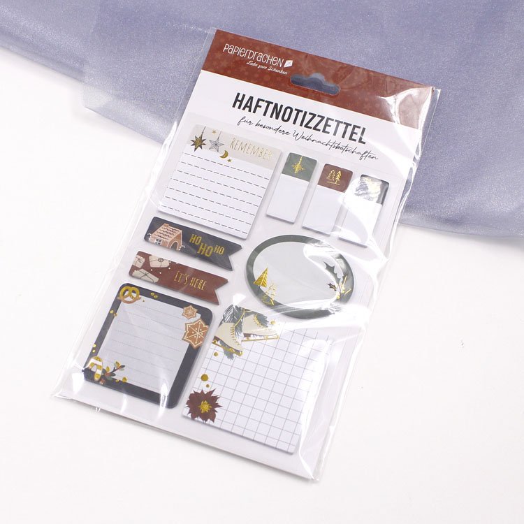 Cheap Wholesale Custom Christmas Series Paper Sticky Notes Pad Set Writing Tablets Stationary Memo Pad To Do List Notepad