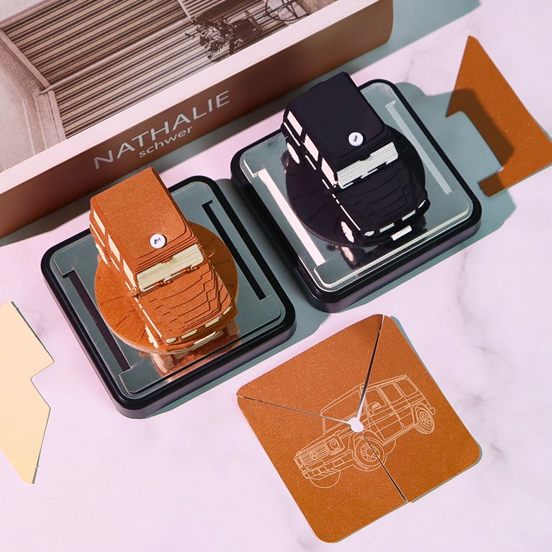 3D Memo Pad Custom Car Notepad Tennis Basketball Football Art Paper Crafts Desk Decor School Stationery Gift Boy Birthday Items