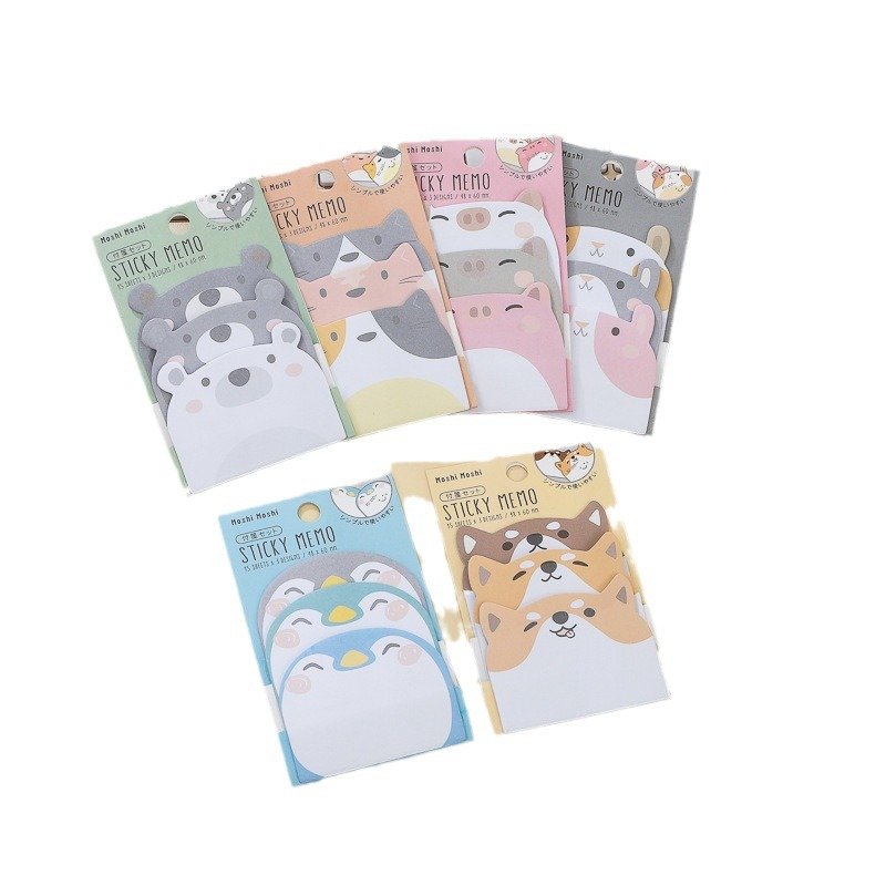 Sticky note Message note Animal shape Notepad self-adhesive Irregular shape Decorative sticker customizable