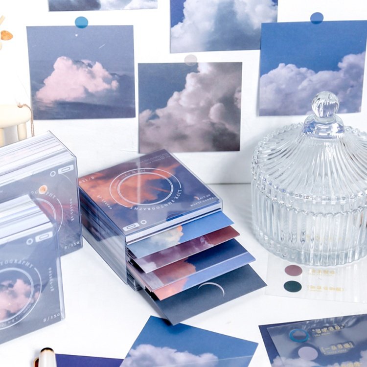 New Fashion Scenery Printing Patterns Stationery Creative Cloud Personalized Sticky Notes Memopad Notepad for Planner
