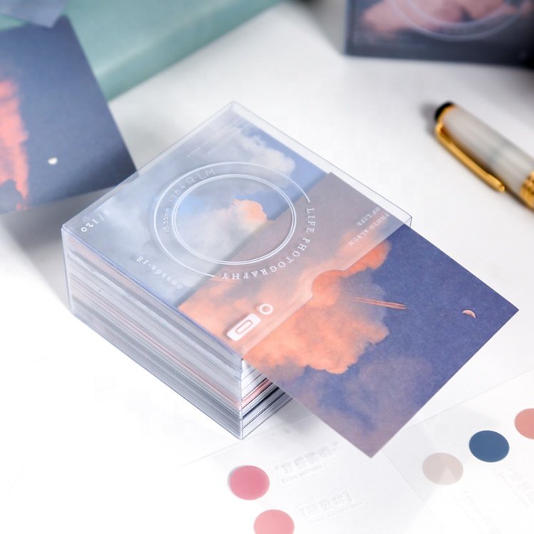New Fashion Scenery Printing Patterns Stationery Creative Cloud Personalized Sticky Notes Memopad Notepad for Planner