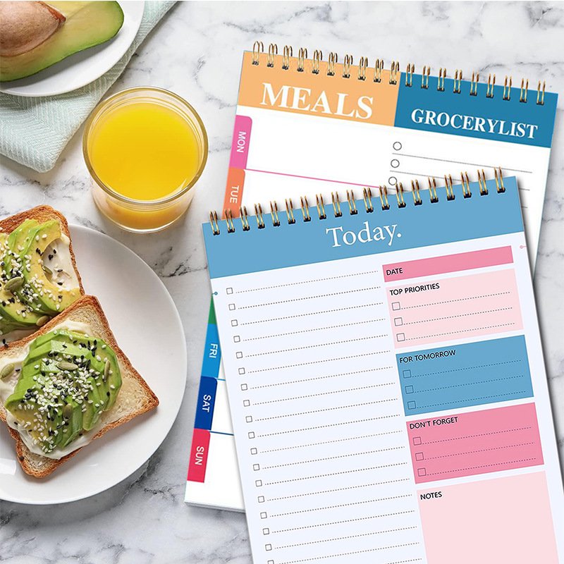 New Design Custom Daily To Do List Weekly Note Pads With Logo 2024 Planner Notepad in Stock