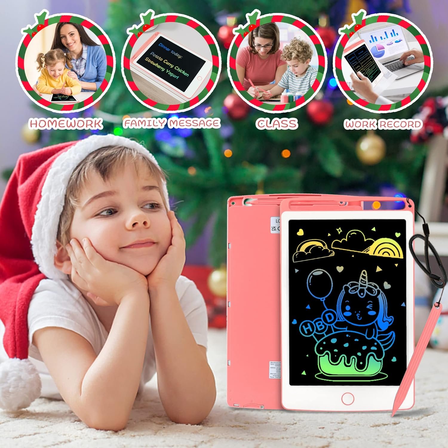 Factory Electronic Writing Pad Lcd Erasable Memo Pad for Kids Drawing Boards Ewriter Board 8.5 Inch LCD Writing Tablets
