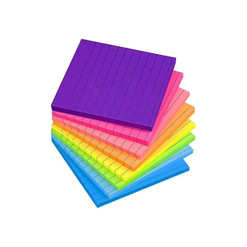 School Office Supplies Custom Colorful Sticky Note Self-Stick Pads Easy to Post for Surfaces Monitors Walls Windows