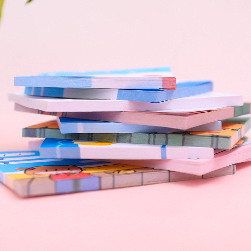 50 pages per pack Kawaii Cartoon Sticky Notes Notebook Hand Account Sticker Note Paper Portable Small Notebook Memo