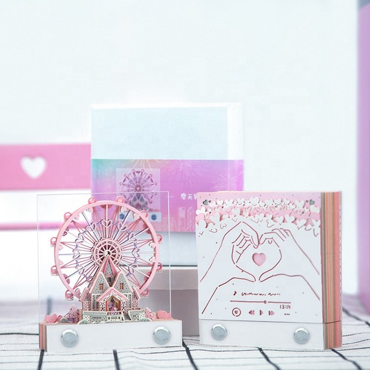 Direct Shipping Children Love Harry Magic Castle Calendar Cherry Blossom Treehouse Luxury Gift 3D Stickers