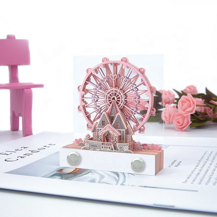 Direct Shipping Children Love Harry Magic Castle Calendar Cherry Blossom Treehouse Luxury Gift 3D Stickers