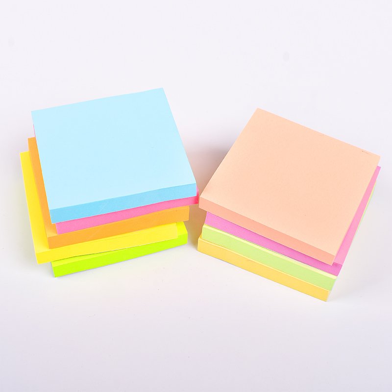 Hot Sale 100 Sheets Sticky Note Memo Pad 3x3 Inches Printing Paper Sticky Notes Block