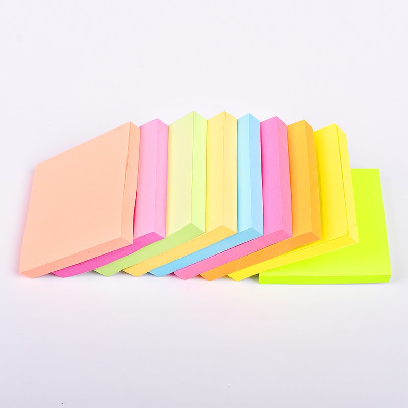 Hot Sale 100 Sheets Sticky Note Memo Pad 3x3 Inches Printing Paper Sticky Notes Block