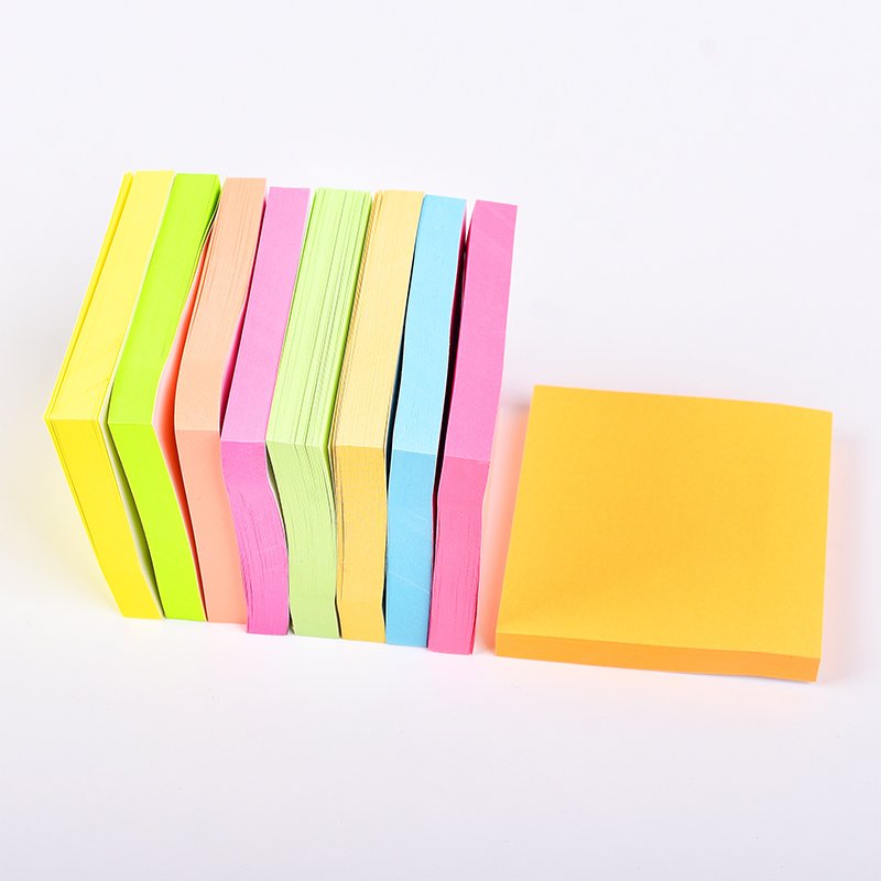 Hot Sale 100 Sheets Sticky Note Memo Pad 3x3 Inches Printing Paper Sticky Notes Block