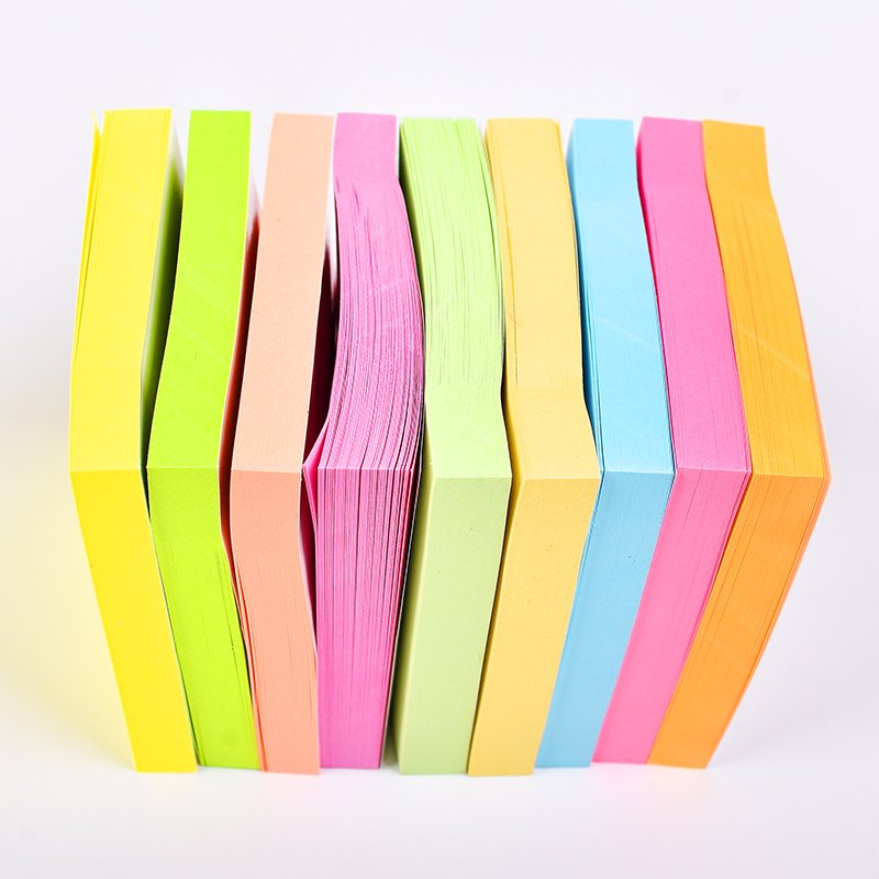 Hot Sale 100 Sheets Sticky Note Memo Pad 3x3 Inches Printing Paper Sticky Notes Block