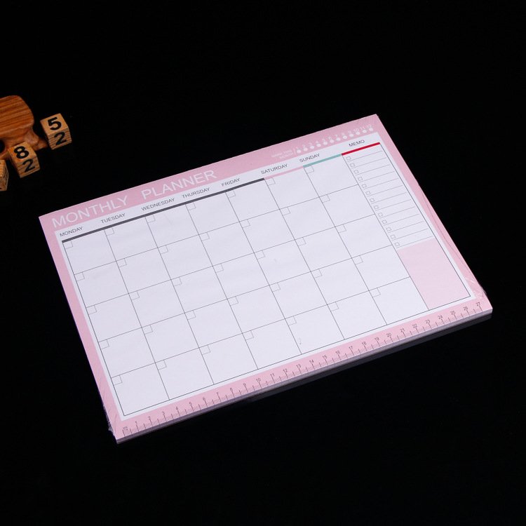 54 Sheets Color Tear Off Pages Daily Planner Undated Planner To Do List Notepad Monthly Weekly Planning Pad