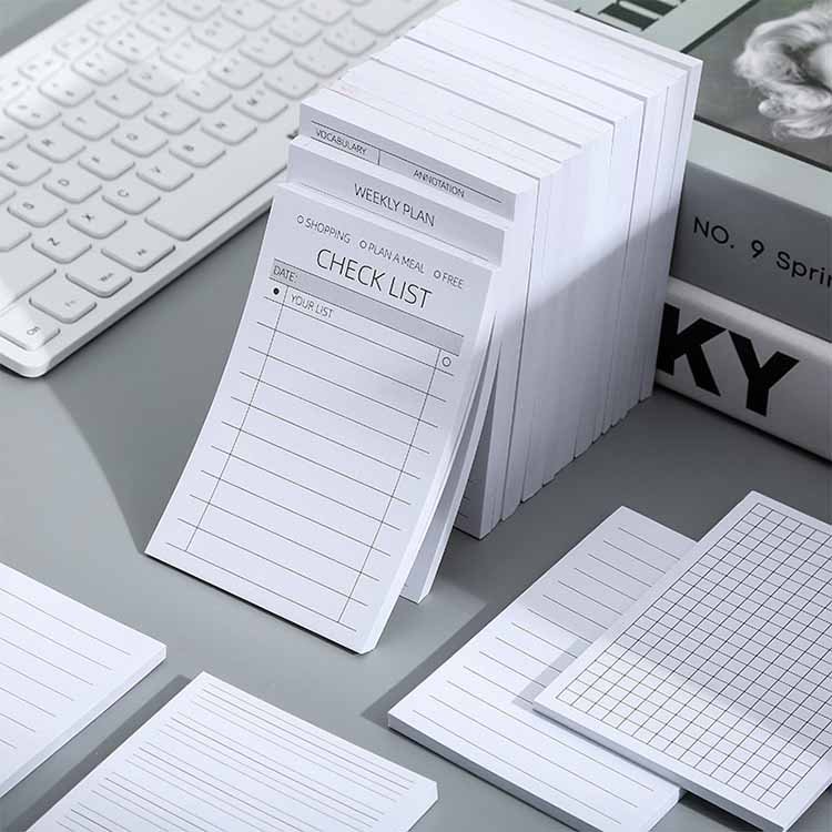 Custom Concise Design To Do List Notepad Check List Planner Memo Pads