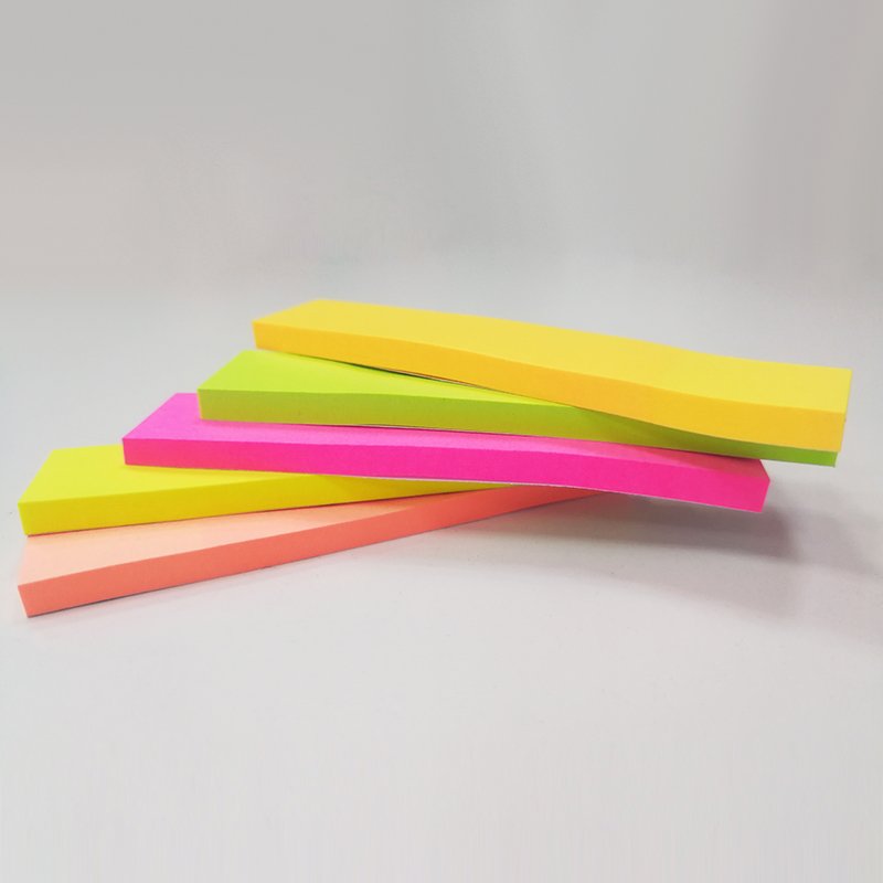 Promotional Sticky Note Memo Strip Mini Colourful Memo Pad For School and Office