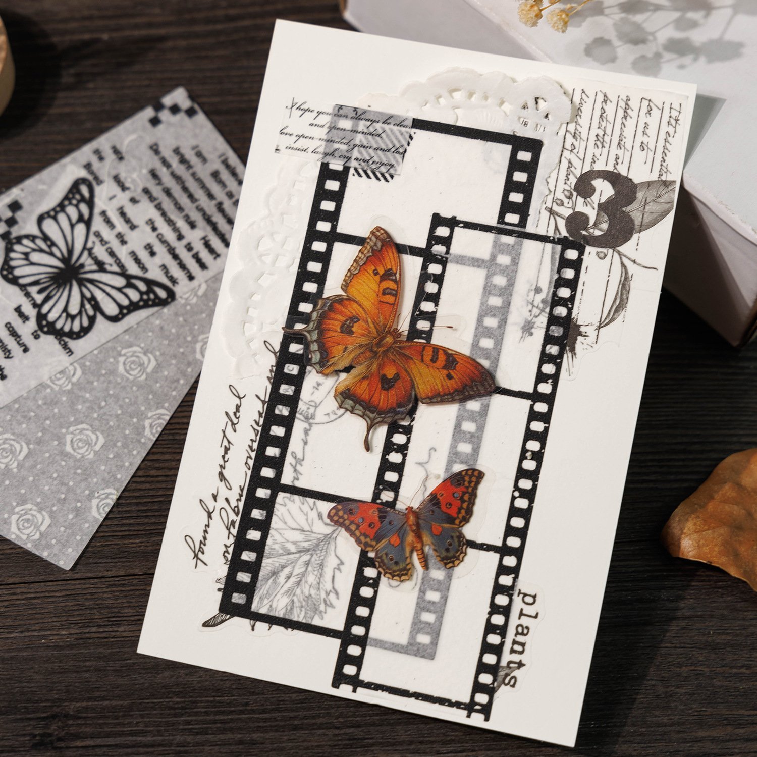 Vintage Art Sticker Pack Handmade Collection 10 sheets in Lace Border scrapbooking papeles scrapbook stickers scrapbooking set