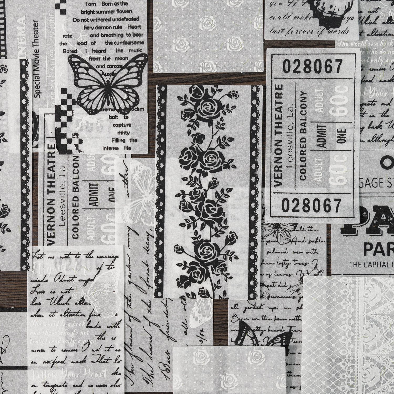 Vintage Art Sticker Pack Handmade Collection 10 sheets in Lace Border scrapbooking papeles scrapbook stickers scrapbooking set